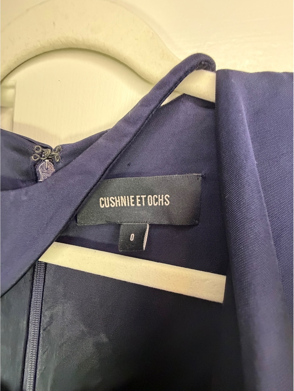 Cushnie et Ochs Navy Asymmetric Dress Size 0 - Picture 2 of 8